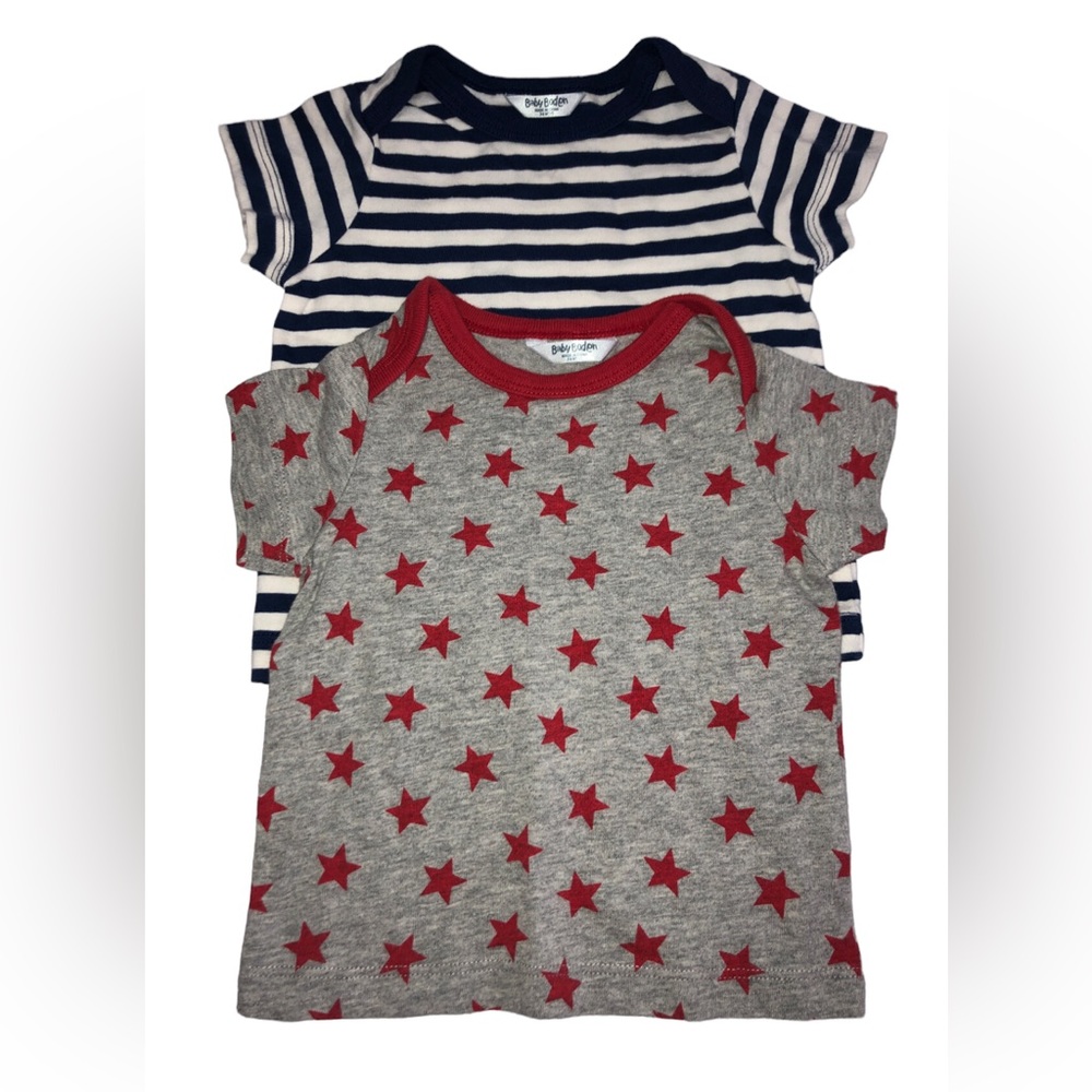 Baby Boden 3-6 month stars stripes tops navy red